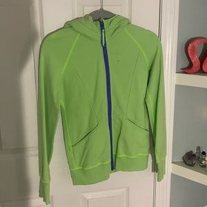 Lululemon Ivivva neon sweatshirt (Ivivva define jacket)